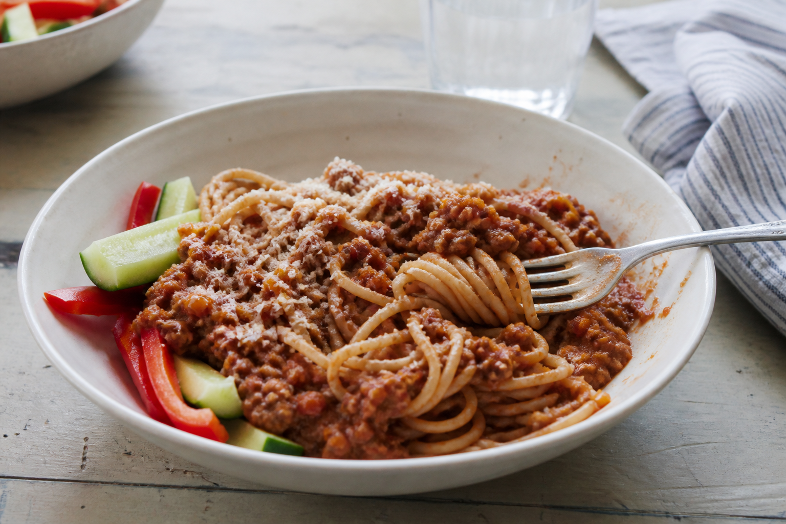 Superbolognese med röda linser